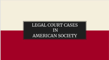 Preview of LEGAL CASES IN AMERICAN (AP GOVERNMENT)
