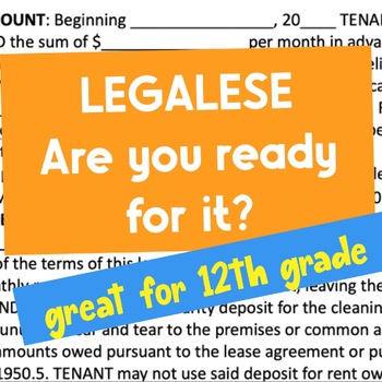 Preview of LEGALES: Are You Ready For It?