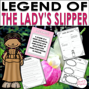 Preview of Legend of the Lady's Slipper - Legends Book Study and Character Traits