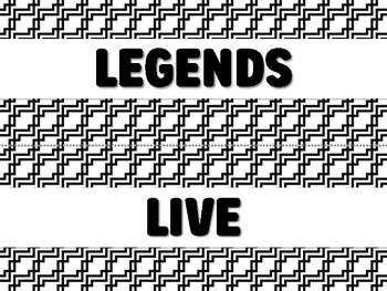 Preview of LEGENDS LIVE ON Black History Month Bulletin Board Decor Kit