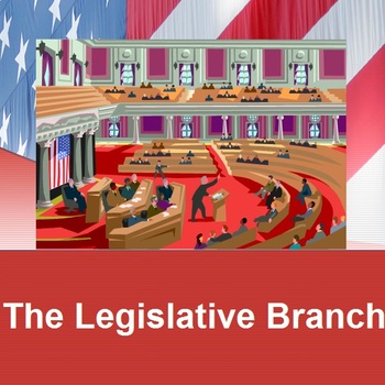 Preview of LEGISLATIVE BRANCH: powerpoint & cloze notes sheet