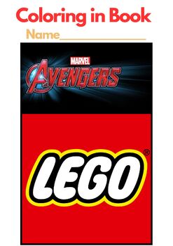 Preview of LEGO AVENGERS, Coloring in Book (24 pages) PDF A4 Printable Book
