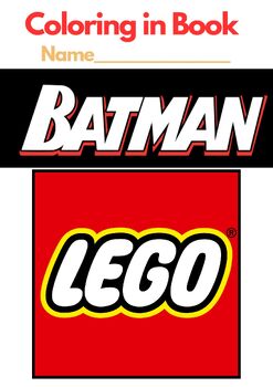 Preview of LEGO BATMAN, Coloring in Book (30 pages) PDF A4 Printable Book