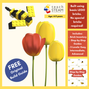 Preview of LEGO Bee Build Guide | Classroom STEM & STEAM Activity