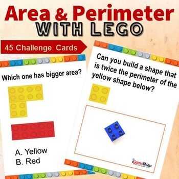 Preview of Area and Perimeter with LEGO -- Encourage Higher Level Thinking