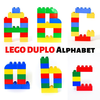 Lego Duplo Alphabet Printable Cards Uppercase Lowercase Letters