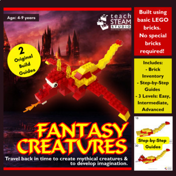 Preview of LEGO Fantasy Creatures Build Guide | Classroom STEM & STEAM Activity
