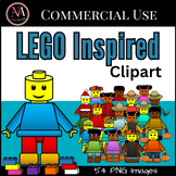 LEGO Inspired Kids Clipart | Commercial Use OK