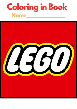 LEGO / LEGOS, Coloring in Book (30 pages) PDF A4 Printable Book | TPT