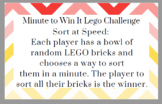 LEGO Minute to Win It Challenge Cards