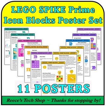 Preview of LEGO SPIKE Prime Icon Blocks Poster Set