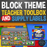 Block Style Teacher Toolbox Drawer & Supply Labels - Build