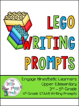 Preview of LEGO Writing Prompts 4th Grade STARR