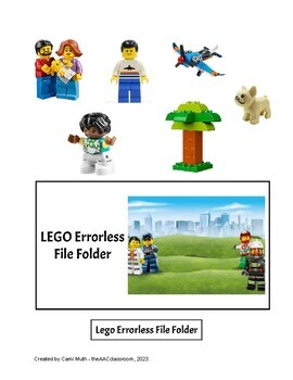 Preview of Errorless LEGO file folder, Special education, Pre-K