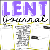 LENT Activity Journal for Teens | Catholic Christian Proje