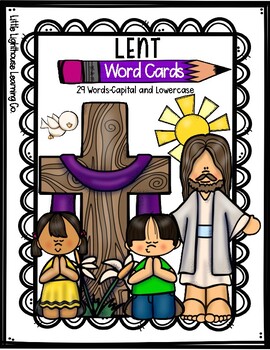 Preview of LENT Word Cards {Capital & Lowercase}