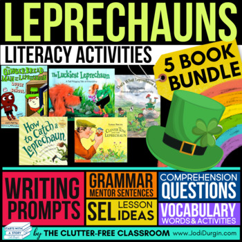 Preview of LEPRECHAUN READ ALOUD ACTIVITIES March Saint Patrick's Day book companions