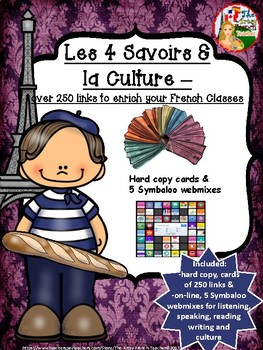 Preview of LES 4 SAVOIRS ET LA CULTURE: Over 250 Links to Enrich Your French Classes
