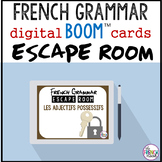 LES ADJECTIFS POSSESSIFS BOOM Cards French Grammar Escape Room