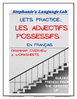 Preview of LES ADJECTIFS POSSESSIFS en français / POSSESSIVE ADJECTIVES in French