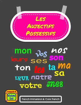 Preview of LES ADJECTIFS POSSESSIFS (my-your-his-her-its-our-their)