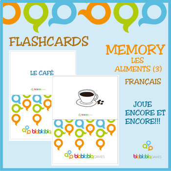 Preview of LES ALIMENTS (3) / FOOD (3) FLASHCARDS - FRENCH