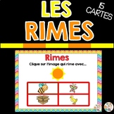 LES RIMES  - FRENCH BOOM CARDS™️  French Distance Learning