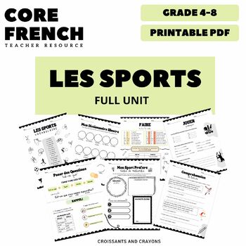 Preview of LES SPORTS | FRENCH SPORTS UNIT | FSL