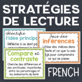 LES STRAT��GIES DE LECTURE Affiches Compréhension FRENCH Posters