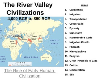 Preview of LESSON BUNDLE - The River Valley Civilizations