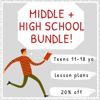 Preview of LESSON PLAN Bundle | Arts | Middle + High School | 20%OFF