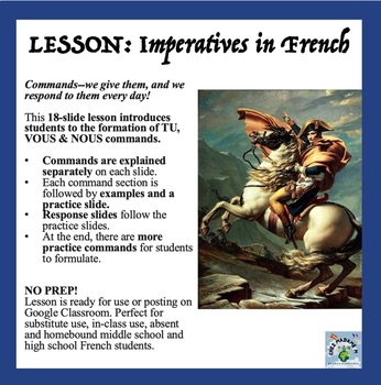 Preview of French Commands LESSON/Notes: The Imperative Mood 