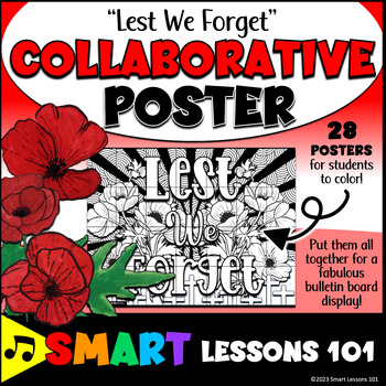 Preview of LEST WE FORGET Collaborative Poster REMEMBRANCE DAY and VETERANs DAY