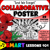 LEST WE FORGET Collaborative Poster REMEMBRANCE DAY and VE
