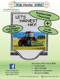 LET'S HARVEST HAY! Fine Motor and Letter Recognition Activity