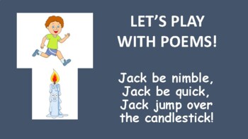 Preview of LET'S PLAY WITH POEMS!  JACK BE NIMBLE