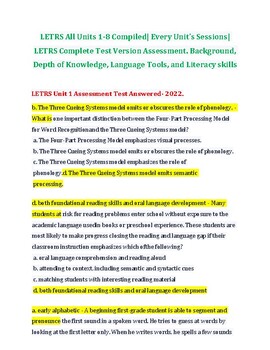 Preview of LETRS All Units 1-8| Compiled Every Unit's Sessions LETRS-Complete-Test-Versions