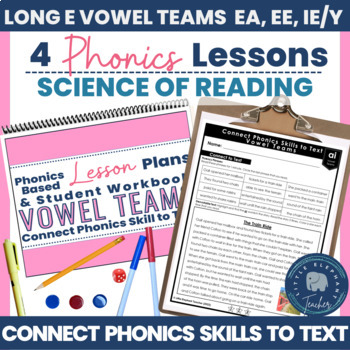 Preview of LETRS Phonics Word Recognition Lesson Plans for Older Students Long E Vowel Team