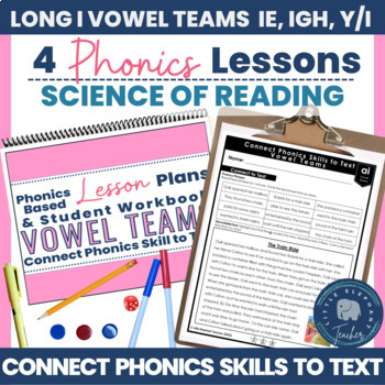 Preview of LETRS Phonics Word Recognition Lesson Plans for Older Students Long I Vowel Team