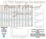 LETRS Spelling Screeners-Bundle