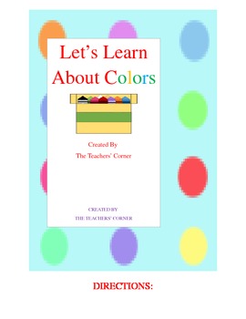 Preview of Let's Learn about Colors!