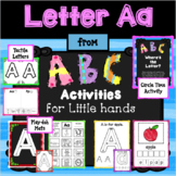 LETTER Aa: from "ABC ACTIVITIES FOR LITTLE HANDS for presc
