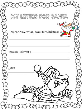 34 Letter To Santa Coloring Pages - Free Printable Coloring Pages