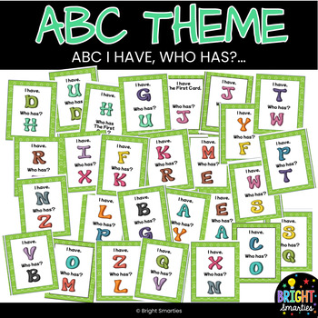 Preview of LETTER SOUND ALPHABET - I HAVE WHO HAS? UPPERCASE ABC GAME