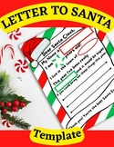 LETTER TO SANTA HOW TO WRITE A FRIENDLY LETTER Template an