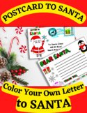 LETTER TO SANTA POSTCARD HOW TO WRITE A FRIENDLY LETTER Co