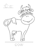 LETTER TRACING FARM ANIMAL THEMED, 26 PAGES, LETTER TRACIN