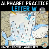 LETTER W Activities | Alphabet Practice Worksheets & Crafts
