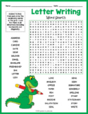 LETTER WRITING Word Search Puzzle Worksheet Activity