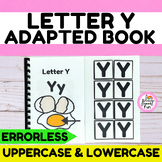 LETTER Y, ALPHABET ADAPTED BOOK, SPECIAL EDUCATION, INTERA